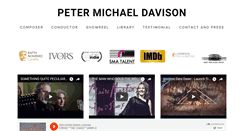 Desktop Screenshot of petermichaeldavison.com