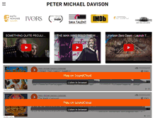 Tablet Screenshot of petermichaeldavison.com